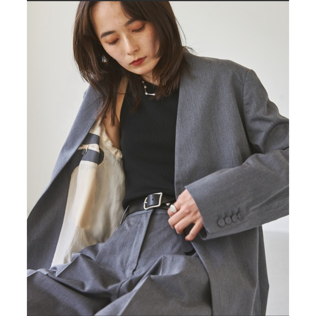 TODAYFUL(トゥデイフル)のHeather collarless jacket pants レディースのレディース その他(セット/コーデ)の商品写真