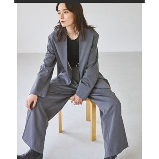 トゥデイフル(TODAYFUL)のHeather collarless jacket pants(セット/コーデ)