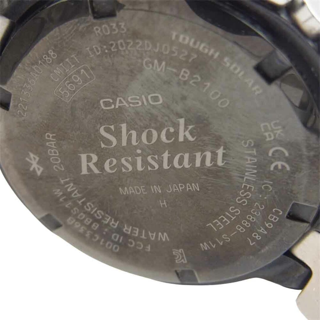 G-SHOCK(ジーショック)のG-SHOCK ジーショック 時計 GM-B2100-1AJF フルメタル タフソーラー ブルートゥース ウォッチ 時計 シルバー系【中古】 メンズの時計(腕時計(アナログ))の商品写真