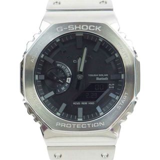 ジーショック(G-SHOCK)のG-SHOCK ジーショック 時計 GM-B2100-1AJF フルメタル タフソーラー ブルートゥース ウォッチ 時計 シルバー系【中古】(腕時計(アナログ))