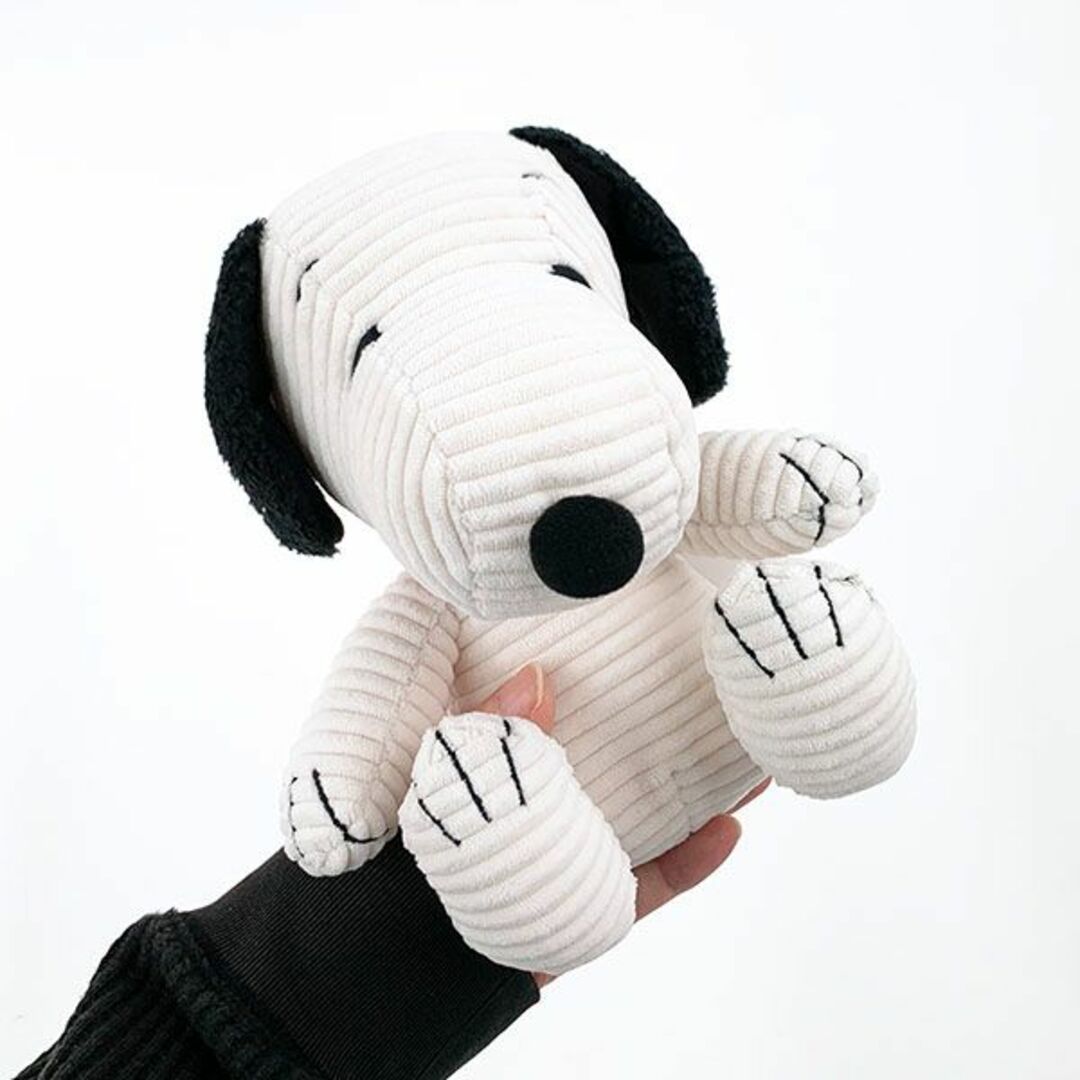 SNOOPY(スヌーピー)のスヌーピーPEANUTSぬいぐるみSWHスヌーピーコーデュロイホワイト エンタメ/ホビーのおもちゃ/ぬいぐるみ(ぬいぐるみ)の商品写真