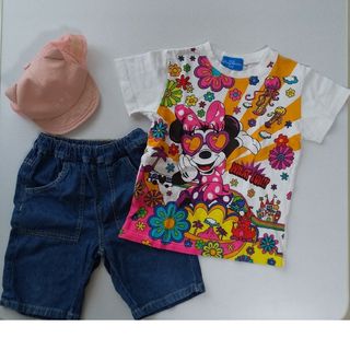 ディズニー(Disney)のディズニー Tシャツ&ハーフパンツ キャップ ☆3点セット☆(Tシャツ/カットソー)