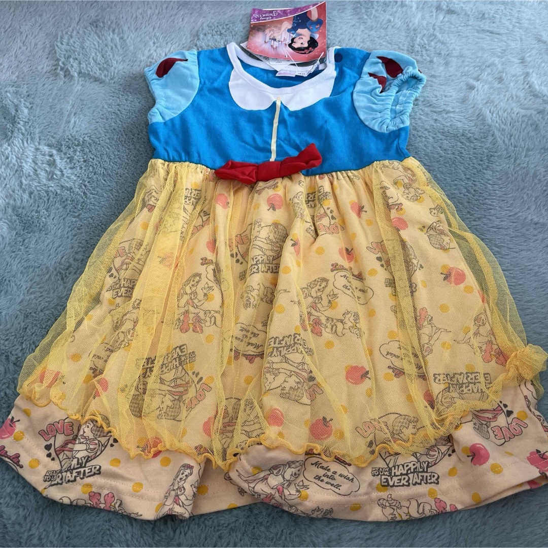 白雪姫(シラユキヒメ)の白雪姫　ワンピース　80 キッズ/ベビー/マタニティのベビー服(~85cm)(ワンピース)の商品写真