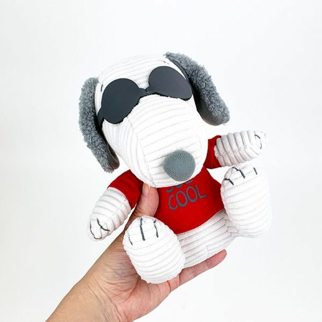 SNOOPY(スヌーピー)のスヌーピー コーデュロイ ぬいぐるみ ジョー・クール マスコット人形 インテリア キッズ/ベビー/マタニティのおもちゃ(ぬいぐるみ/人形)の商品写真