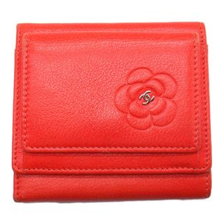 シャネル(CHANEL)のシャネル カメリア 三つ折り財布 三つ折り財布(財布)