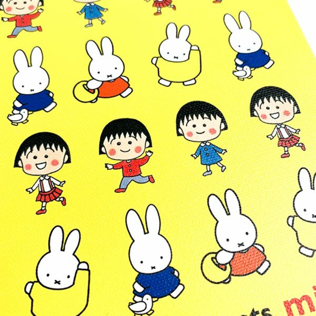 miffy(ミッフィー)のミッフィー ちびまるこちゃん  ウォールキャンバス イエロー maruko meets miffy インテリア/住まい/日用品のインテリア/住まい/日用品 その他(その他)の商品写真