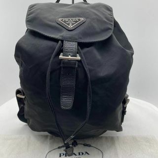 プラダ(PRADA)の46 プラダ　バッグパック　リュック　巾着　ナイロン　ブラック　白タグ(リュック/バックパック)