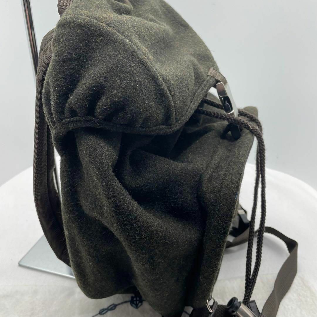 PRADA - 33 美品 プラダ ウール リュック パックパック 三角ロゴ PRADA - 33 美品 プラダ ウール リュック パックパック 三角ロゴ