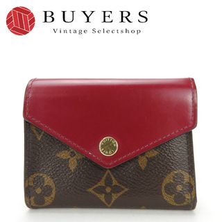 ルイヴィトン(LOUIS VUITTON)の【中古】 ルイ・ヴィトン 三つ折り財布 ポルトフォイユゾエ M62932 モノグラムキャンバス レザー フューシャ ピンク系 ゴールド金具 小物 普段使い レディース 女性 LOUIS VUITTON(財布)