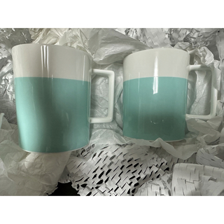 ティファニー(Tiffany & Co.)の未使用　ティファニー カラーブロック マグカップ　ペア(グラス/カップ)
