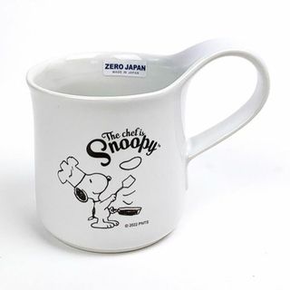 スヌーピー(SNOOPY)のスヌーピー PEANUTS カフェマグL　シェフスヌーピー マグカップ WH  日本製(グラス/カップ)