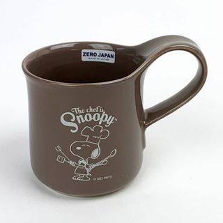 スヌーピー(SNOOPY)のスヌーピー PEANUTS カフェマグL　シェフスヌーピー マグカップ BR  日本製(グラス/カップ)