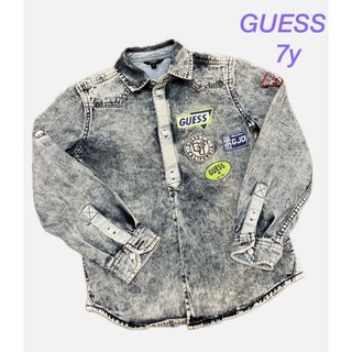 ゲス(GUESS)のGUESS ケミカルデニム風 シャツ 7y 130(ブラウス)