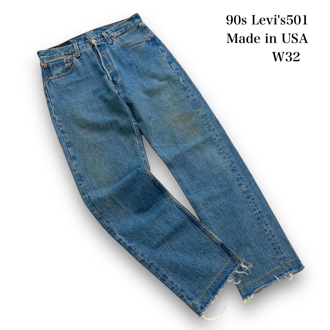 Levi's(リーバイス)の【Levi's】90s リーバイス501 カットオフ デニムパンツ USA製 メンズのパンツ(デニム/ジーンズ)の商品写真