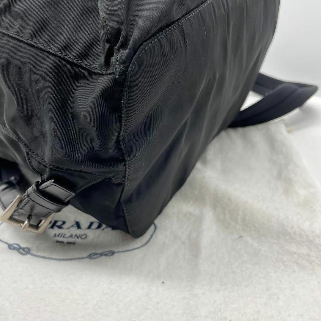 PRADA(プラダ)の34プラダ　PRADA ナイロン　レザー 三角ロゴ　リュックサック 巾着 レディースのバッグ(リュック/バックパック)の商品写真