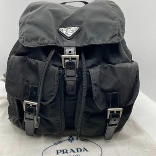 プラダ(PRADA)の34プラダ　PRADA ナイロン　レザー 三角ロゴ　リュックサック 巾着(リュック/バックパック)