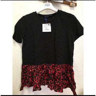 ザラ(ZARA)の♡本日限定お値下♡ZARA ヒョウ柄 Tシャツ♡新品未使用♡S(Tシャツ(半袖/袖なし))