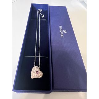 スワロフスキー(SWAROVSKI)の【美品】SWAROVSKI ネックレス ハート(ネックレス)