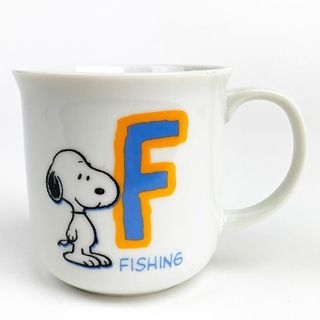 スヌーピー(SNOOPY)のイニシャルマグ Ｆ スヌーピー グッズ（ＭＣＯＲ）(グラス/カップ)