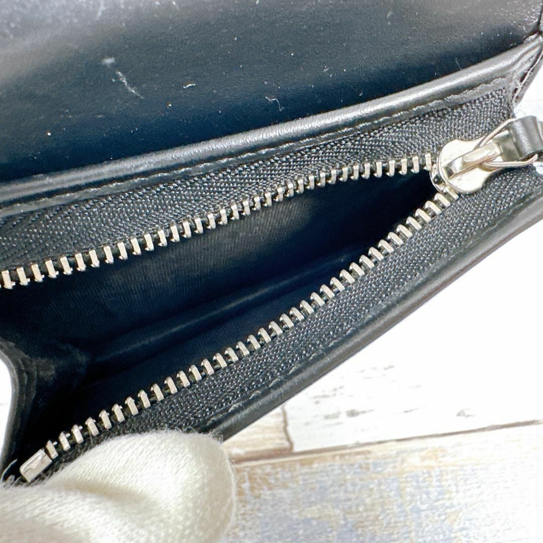 Gucci(グッチ)のGUCCI　グッチ　グッチシマ　二つ折り財布　コンパクトウォレット　ブラック レディースのファッション小物(財布)の商品写真