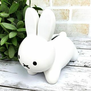 ミッフィー(miffy)のミッフィー こうさぎバンク 小 貯金箱 バンク インテリア 白 グッズ(置物)