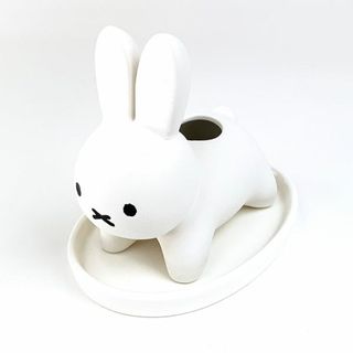 ミッフィー(miffy)のミッフィー うさぎ 素焼き加湿器 うさぎ 加湿器 インテリア グッズ ホワイト ミッフィ ディックブルーナ(その他)