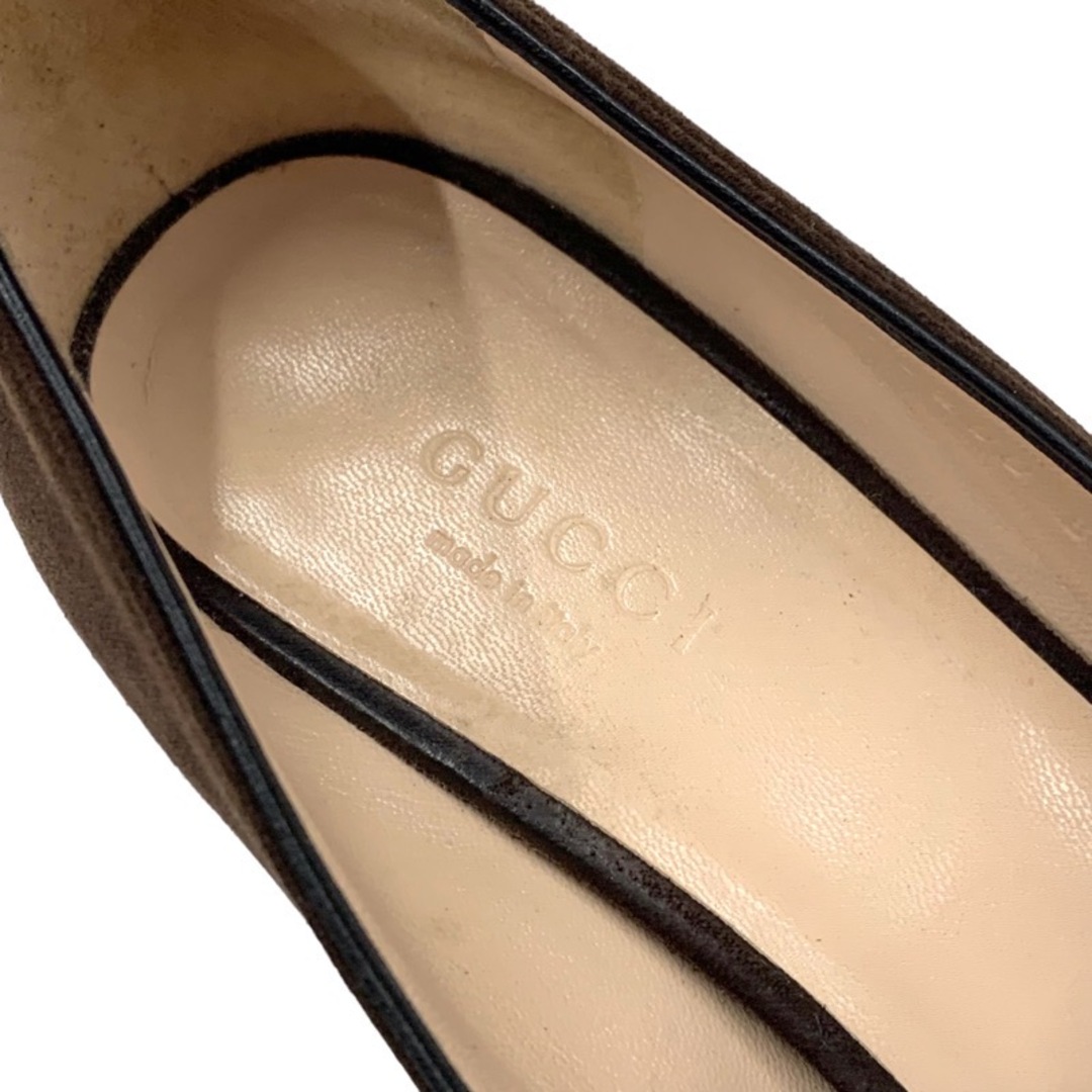 Gucci(グッチ)のグッチ GUCCI ダブルG GGマーモント パンプス 靴 シューズ フリンジ スエード ブラウン レディースの靴/シューズ(ハイヒール/パンプス)の商品写真