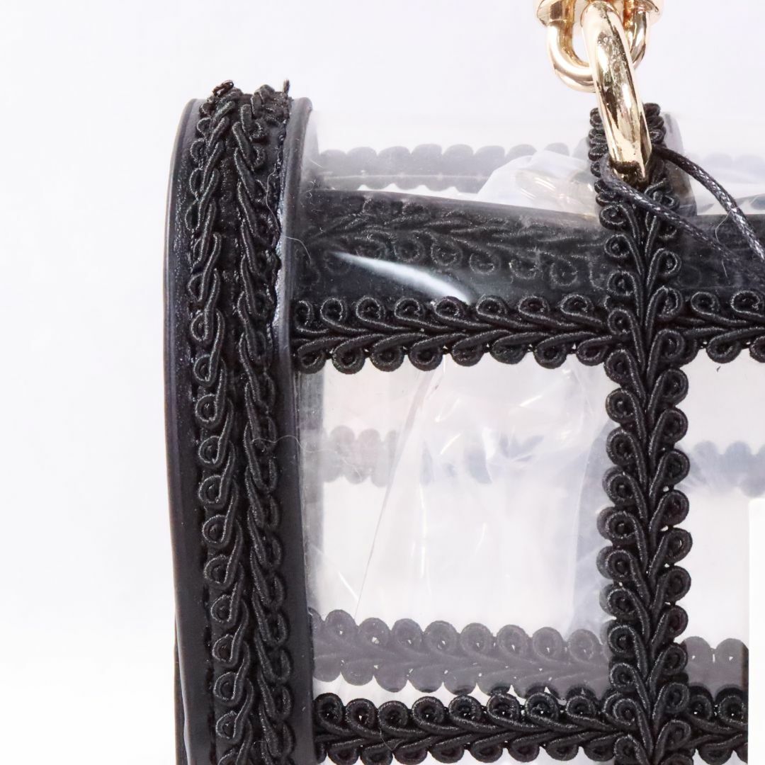 ZARA(ザラ)のZARA   ザラ　チェックバック　黒　透明　タグ付き レディースのバッグ(ショルダーバッグ)の商品写真