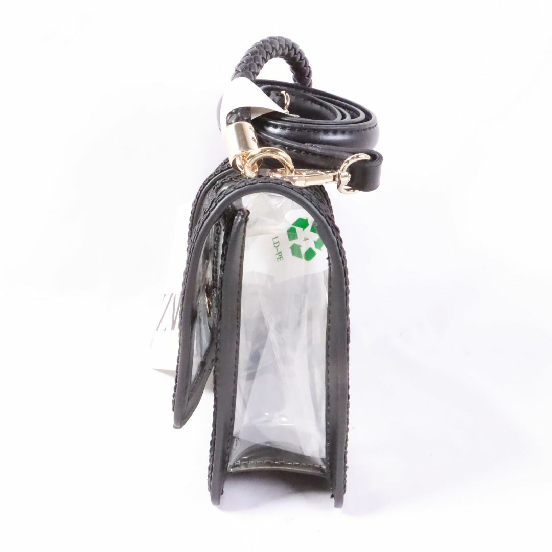 ZARA(ザラ)のZARA   ザラ　チェックバック　黒　透明　タグ付き レディースのバッグ(ショルダーバッグ)の商品写真