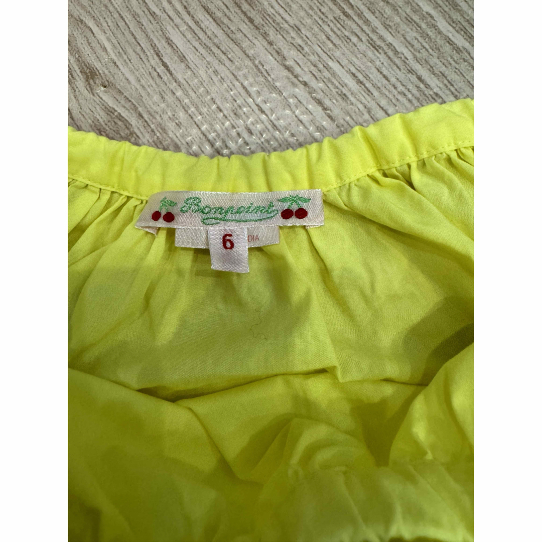 Bonpoint(ボンポワン)のボンポワン♡バイカラースカート キッズ/ベビー/マタニティのキッズ服女の子用(90cm~)(スカート)の商品写真