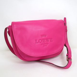 ロエベ(LOEWE)の【LOEWE】ロエベ ショルダーバッグ ヘリテージ レザー ピンク×シルバー金具/ko00688tg(ショルダーバッグ)