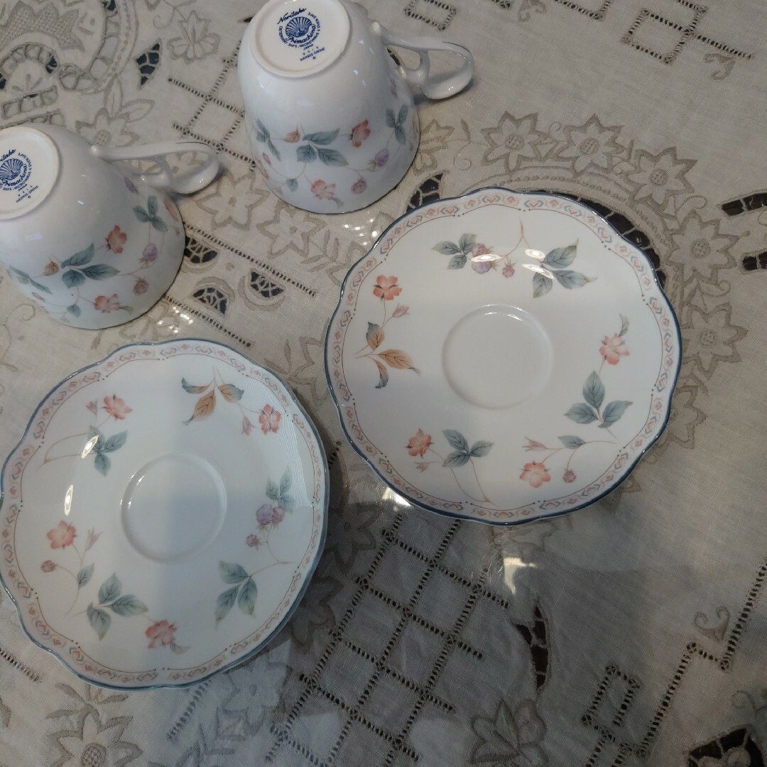 Noritake(ノリタケ)のノリタケ　プリマチャイナマグカップ＆ソーサーセット インテリア/住まい/日用品のキッチン/食器(グラス/カップ)の商品写真