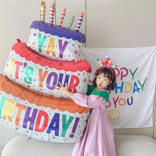 ケーキ　バルーン　誕生日パーティー(その他)