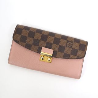 ルイヴィトン(LOUIS VUITTON)の【LOUIS VUITTON】ルイヴィトン ポルトフォイユ・クロワゼット 2つ折り長財布 ダミエ N60215 MI4188 /kt09746ik(財布)