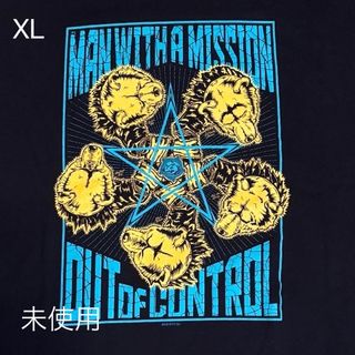 マンウィズアミッション(MAN WITH A MISSION)のマンウィズ　OUT OF CONTROL Tシャツ　ブラック　XL 未使用(ミュージシャン)