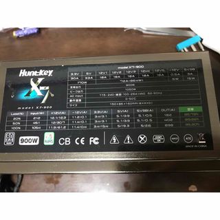 送料込動作確認済Huntkey X7-900 電源ユニット900W 80+(PCパーツ)