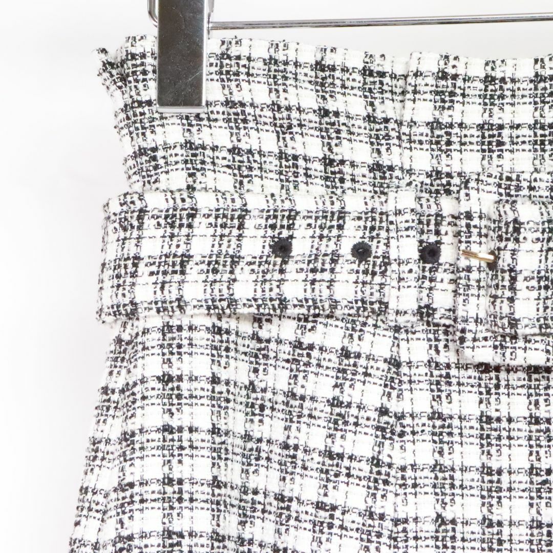 SNIDEL(スナイデル)のSNIDEL　スナイデル　ツイードスカート　チェック　XS　タグ付き レディースのスカート(ロングスカート)の商品写真
