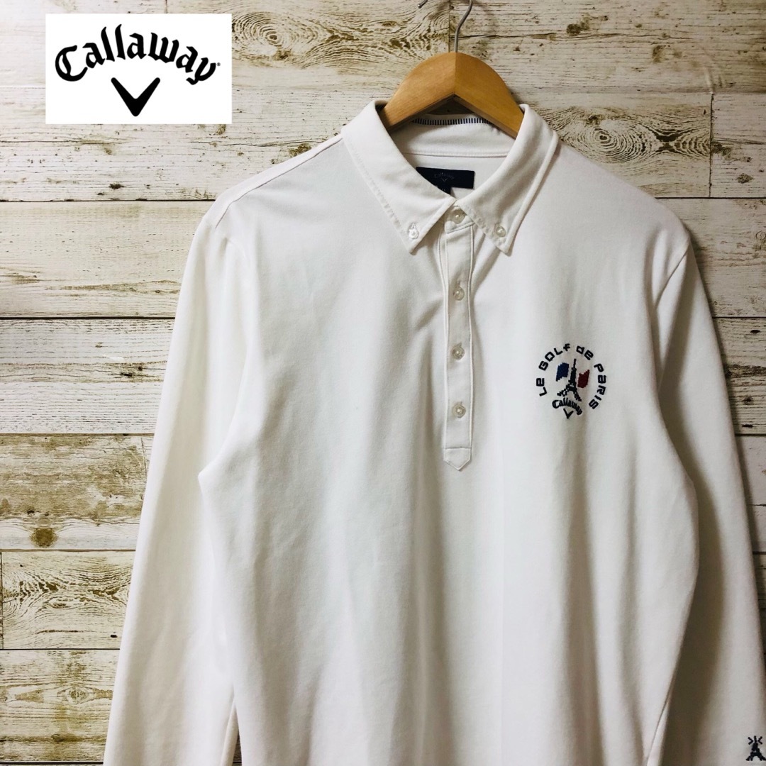 Callaway(キャロウェイ)のキャロウェイ Callaway　ゴルフウェア　ポロシャツ  長袖 XLサイズ スポーツ/アウトドアのゴルフ(ウエア)の商品写真