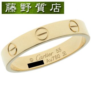 カルティエ(Cartier)の（美品）カルティエ CARTIER ウエディングリング ミニラブリング K18 YG イエローゴールド ＃55 B4085000 8630(リング(指輪))