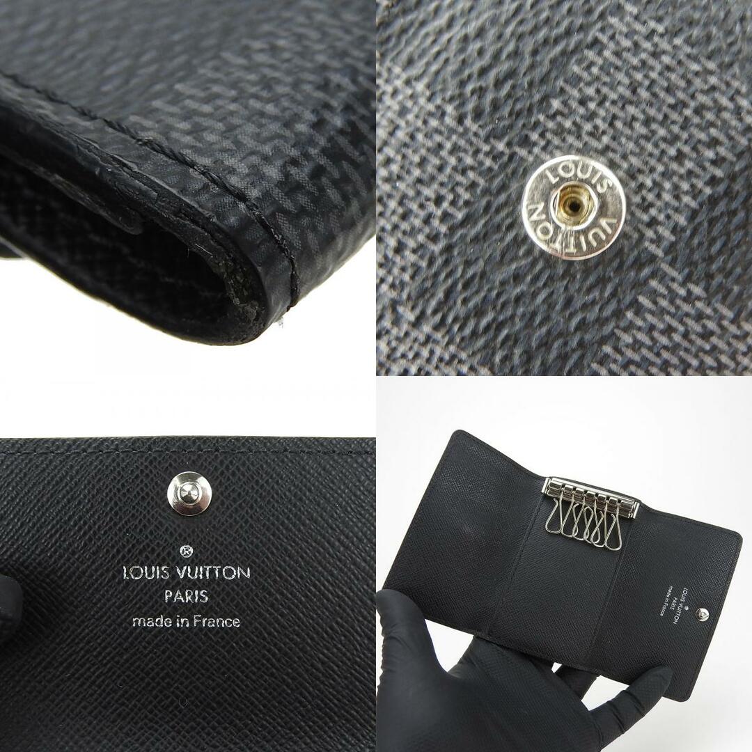 LOUIS VUITTON(ルイヴィトン)の【中古】 ルイ・ヴィトン キーケース ミュルティクレ６ N62662 ダミエグラフィットキャンバス ブラック グレー シルバー金具 小物 普段使い 6連 メンズ 男性 LOUIS VUITTON ハンドメイドのファッション小物(キーケース/名刺入れ)の商品写真