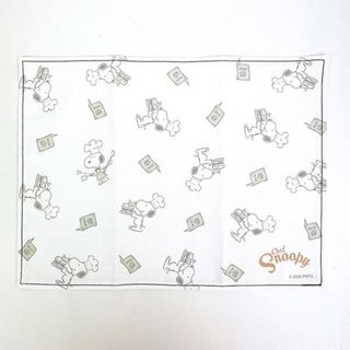 スヌーピー(SNOOPY)のスヌーピー ランチョンマット （グリーン） シェフ テーブルクロス 日本製 SNOOPY(日用品/生活雑貨)