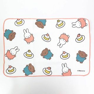 ミッフィー(miffy)のミッフィー 吸水マット（ケーキ） MIFFY and BORIS スイーツパティスリーシリーズ ピンク 布巾　  日本製(収納/キッチン雑貨)