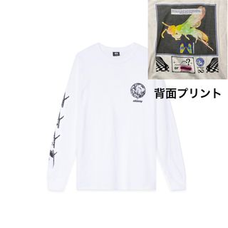 ステューシー(STUSSY)のXLサイズ Stüssy Spirit Guide 蝶 ボブマーリン風 ロンT(Tシャツ/カットソー(七分/長袖))