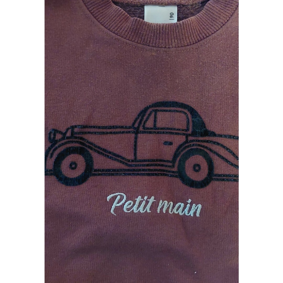 petit main(プティマイン)のプチマイン トレーナー 90 キッズ/ベビー/マタニティのキッズ服女の子用(90cm~)(Tシャツ/カットソー)の商品写真