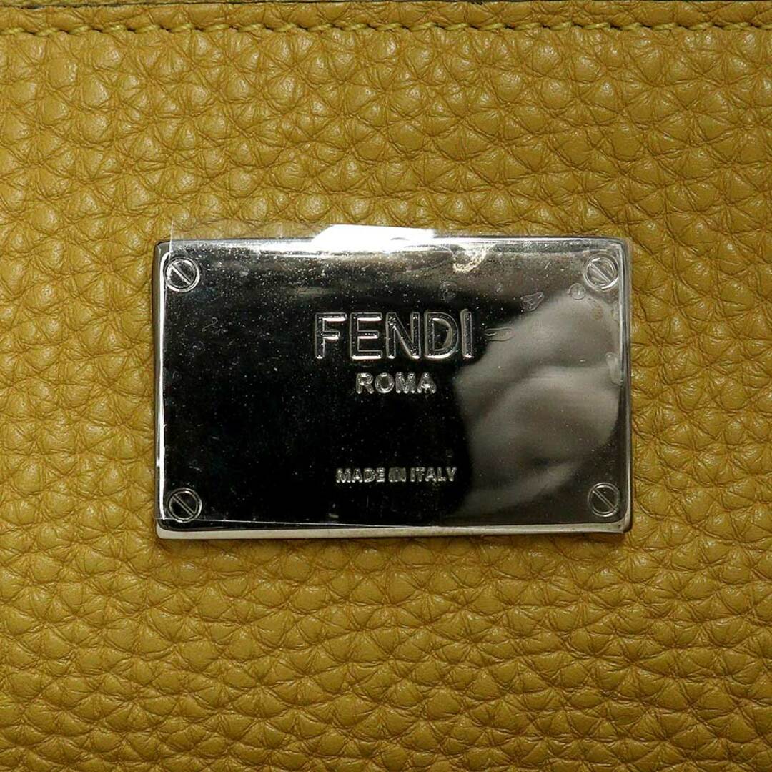 FENDI(フェンディ)のフェンディ ピーカブー エックスライト フィット 2way ハンドバッグ ショルダーバッグ 斜め掛け キャンバス カーフスキン レザー アイボリー ブラウン 茶 7VA447 FENDI （新品・未使用品） レディースのバッグ(ショルダーバッグ)の商品写真