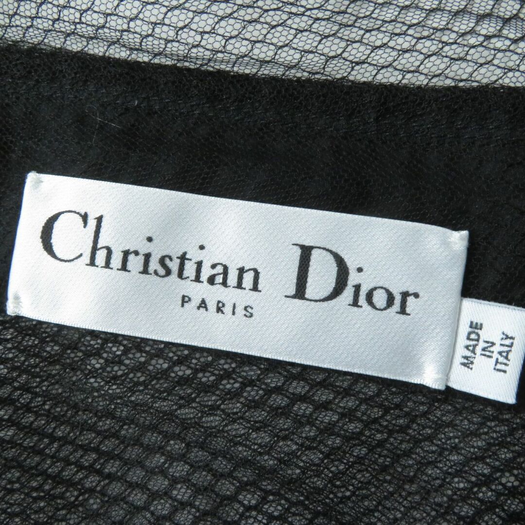 Christian Dior(クリスチャンディオール)の美品◎正規品 伊製 Christian Dior クリスチャン ディオール 027C16A8649 BEE刺繍 ジップアップ メッシュ ボンバージャケット／ブルゾン 38 レディースのジャケット/アウター(ブルゾン)の商品写真