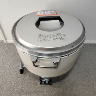 リンナイ(Rinnai)の美品!　リンナイ　ガス炊飯器　業務用　都市ガス用　3升炊　RR-30S1(炊飯器)