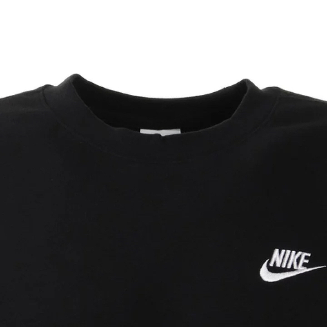 NIKE(ナイキ)の新品 NIKE クラブフレンチテリークルー スウェット トレーナー 黒 S メンズのトップス(スウェット)の商品写真