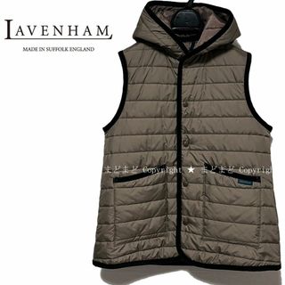 LAVENHAM - 美品 ラベンハム THORNHAM 中綿 キルティング ベスト 38 白