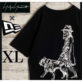 ヨウジヤマモト(Yohji Yamamoto)の【超絶人気モデル】ヨウジヤマモト×ニューエラ バックプリント 入手困難 Tシャツ(Tシャツ/カットソー(半袖/袖なし))